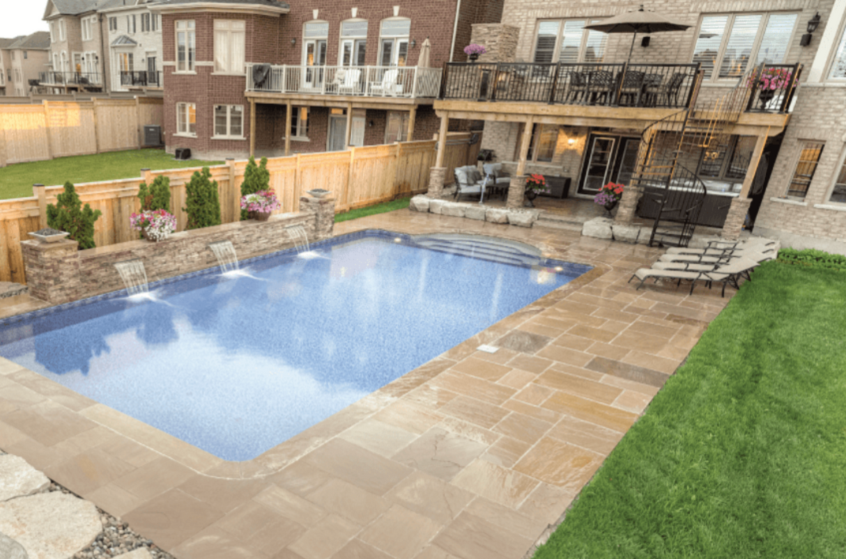 Banas Stones® 2" Thick Coping With Drip Edge - 16" X 60" - Ontario
