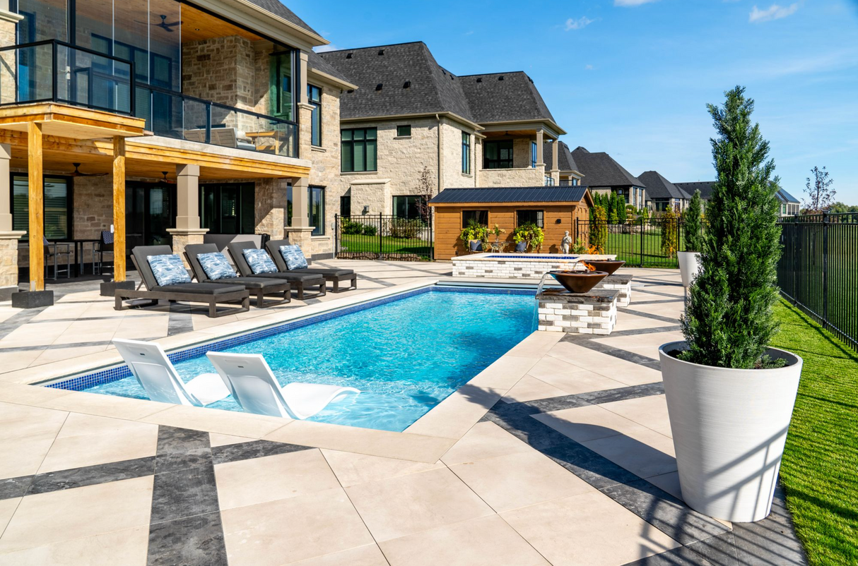 Banas Stones® 2" Thick Coping With Drip Edge - 12" X 48" - Ontario