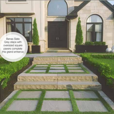 Banas Stones® Sandstone Steps - 6" Thick, 16" Depth - Ontario, Canada