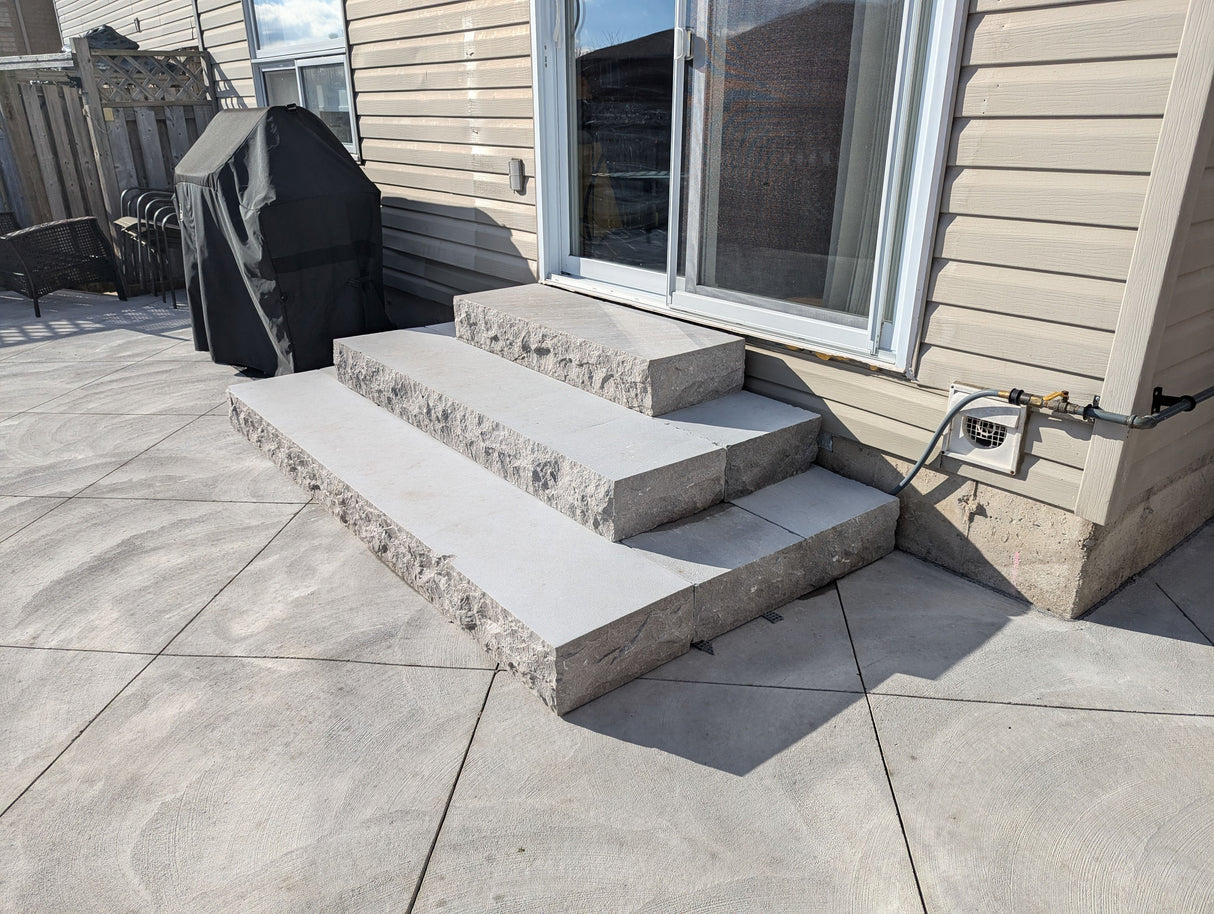 Banas Stones® Limestone Steps - 6" Thick, 16" Depth - Ontario, Canada