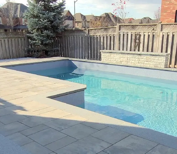 Banas Stones® 2" Thick Coping (Rock Faced) - 16" X 72" - Ontario