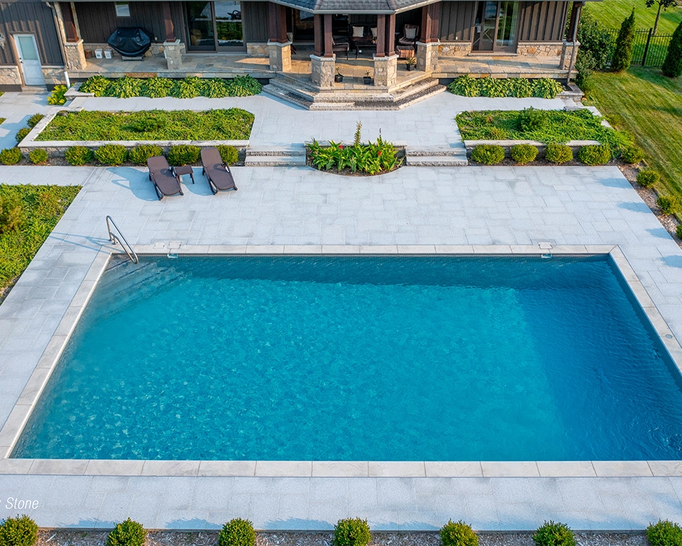 Banas Stones® 2-3" Thick Coping (Rock Faced) - 12" X 48" - Ontario