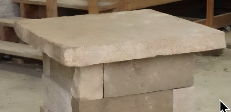 Pier Caps - 2.25" Thick - Rockfaced - Napoleon - Michigan