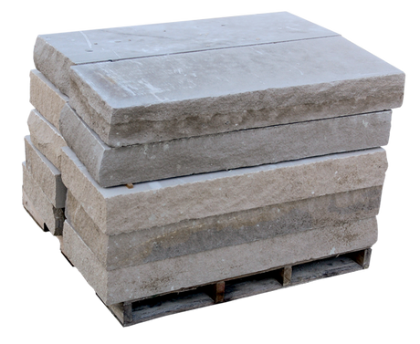 Products Steps - Indiana Limestone Snapped Four Sides - 6" thick