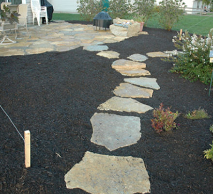 Do the patio stones have slip-resistant properties?