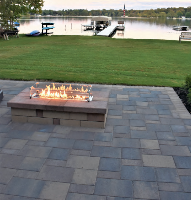 What are the full dimensions of the Mega Large Rectangle (MLR) paver?