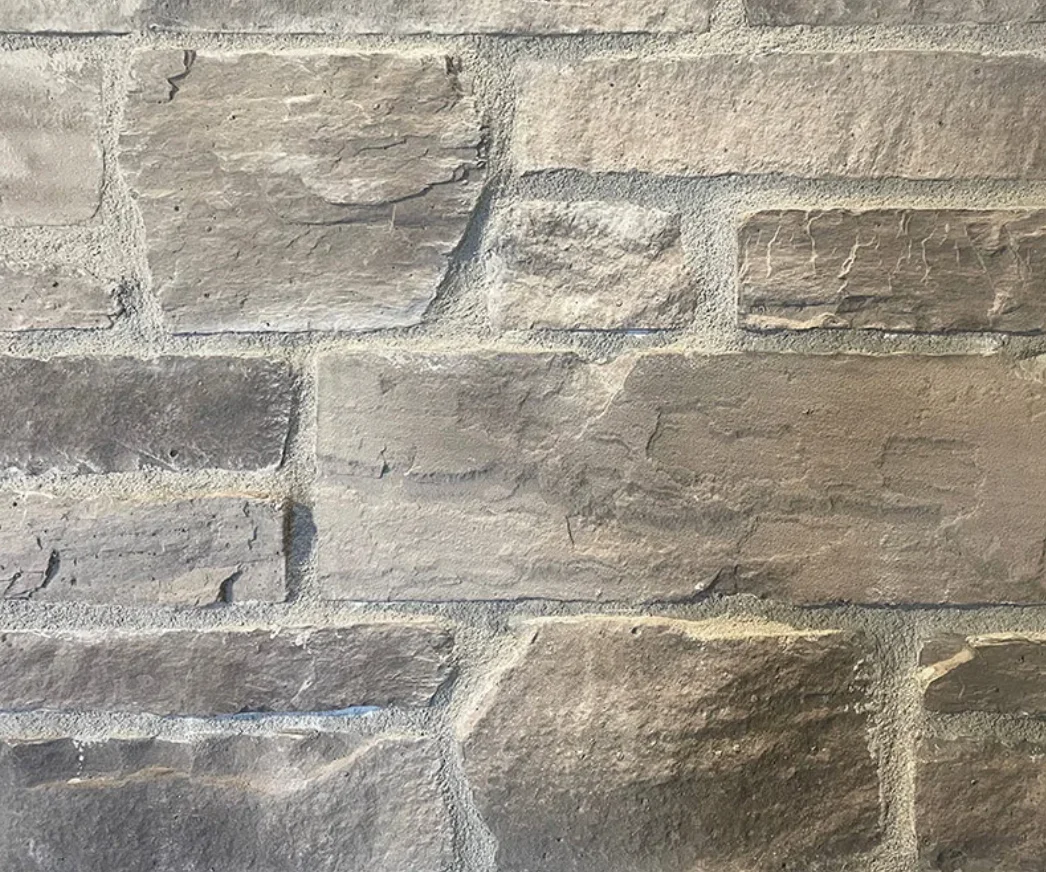 What mortar mix is used for the veneer?