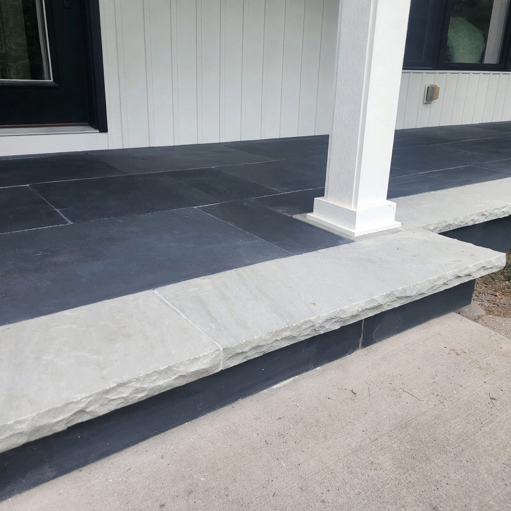 Can stone treads be used as pool coping?