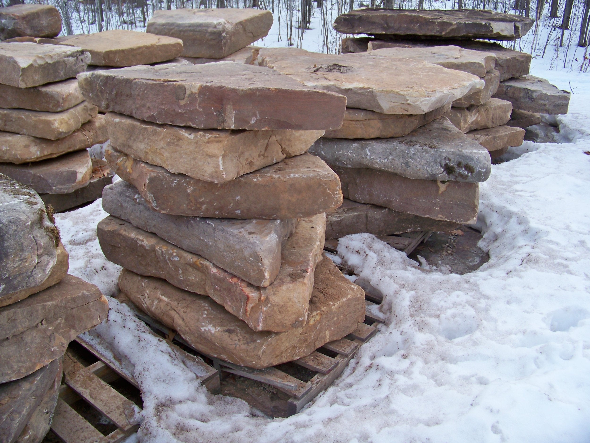 Natural Blue Granite Patio Stones - Stonesdirect.com