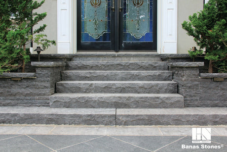 Banas Stones® Limestone Steps - 7" Thick, 16" Depth - Ontario, Canada