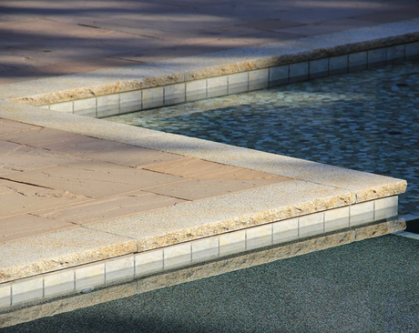 Banas Stones® 1" Thick Coping (Rock Faced) - 12" X 48" - Ontario