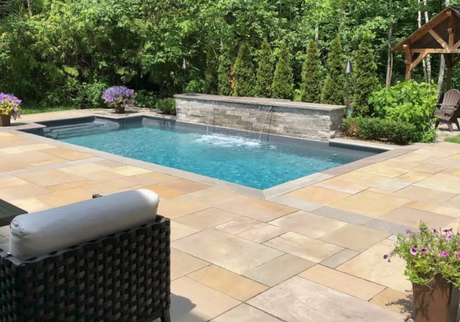 Banas Stones® 2" Thick Coping With Drip Edge - 14" X 60" - Ontario