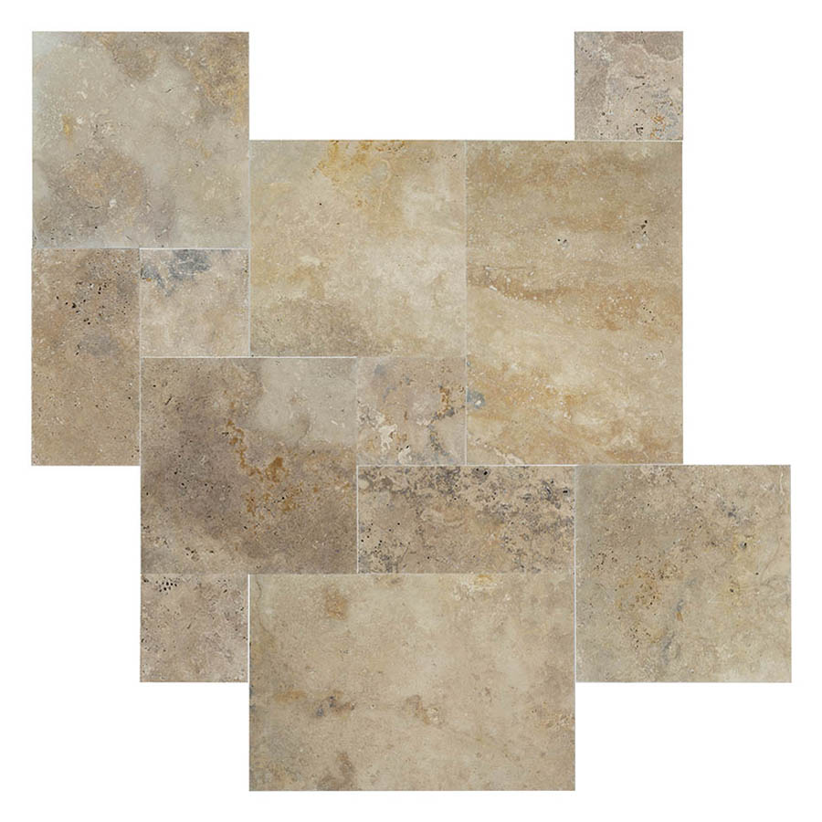 Travertine Pavers - 4" X 8" - Florida