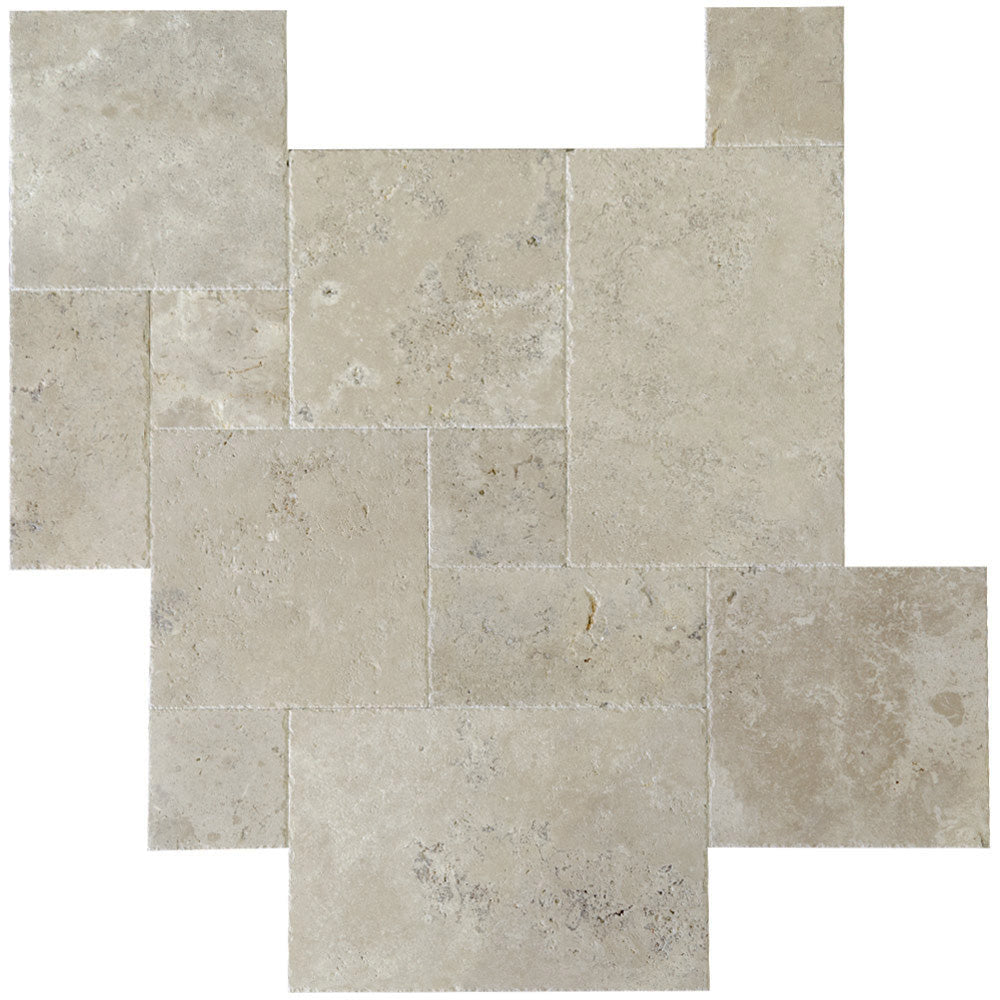 Travertine & Marble Patterned Stone Pavers - French Pattern - Gordonville - Pennsylvania