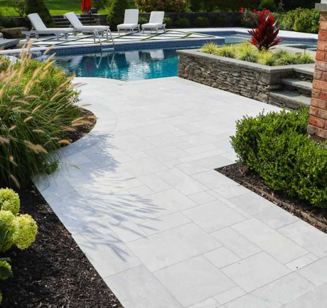 Travertine & Marble Patterned Stone Pavers - French Pattern - Gordonville - Pennsylvania