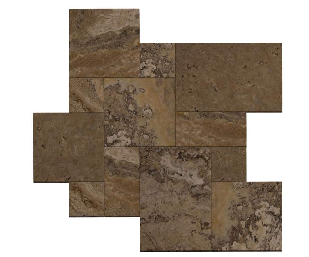 Stone French Pattern Paver Patterns Classic Tumbled Travertine French