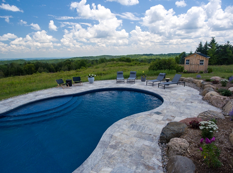 Banas Stones® 2" Thick Coping (Bullnosed) - 12" X 48", 16" X 48" - Ontario