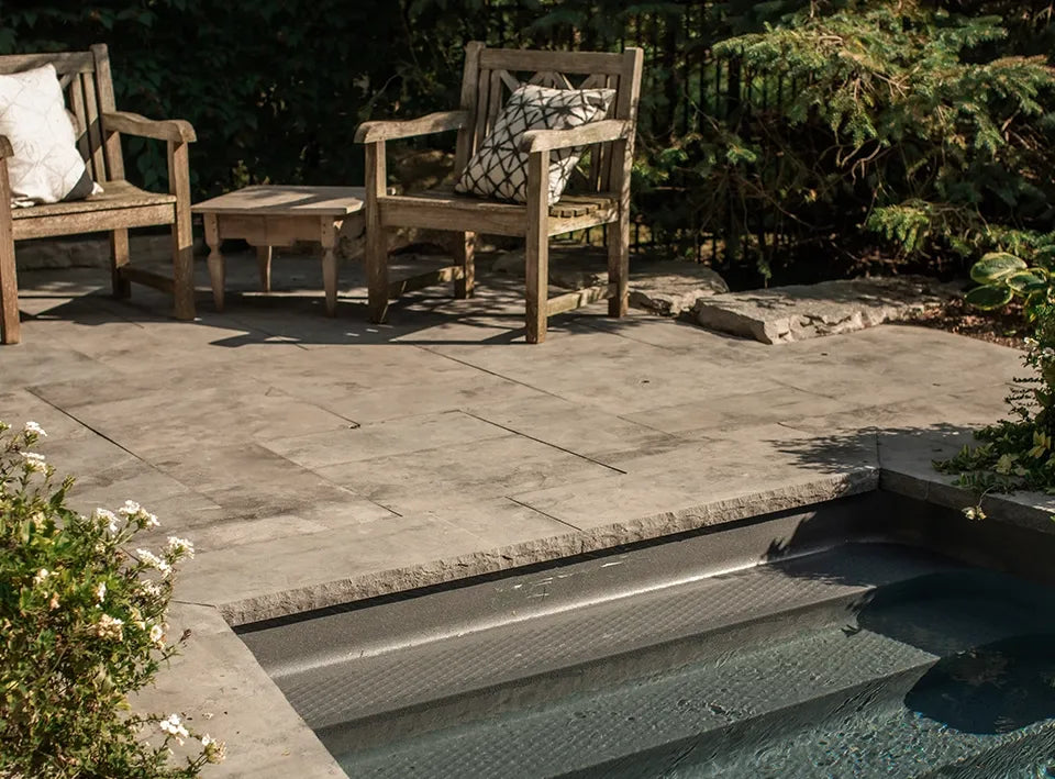 Banas Stones® 2" Thick Coping With Drip Edge - 14" X 60" - Ontario