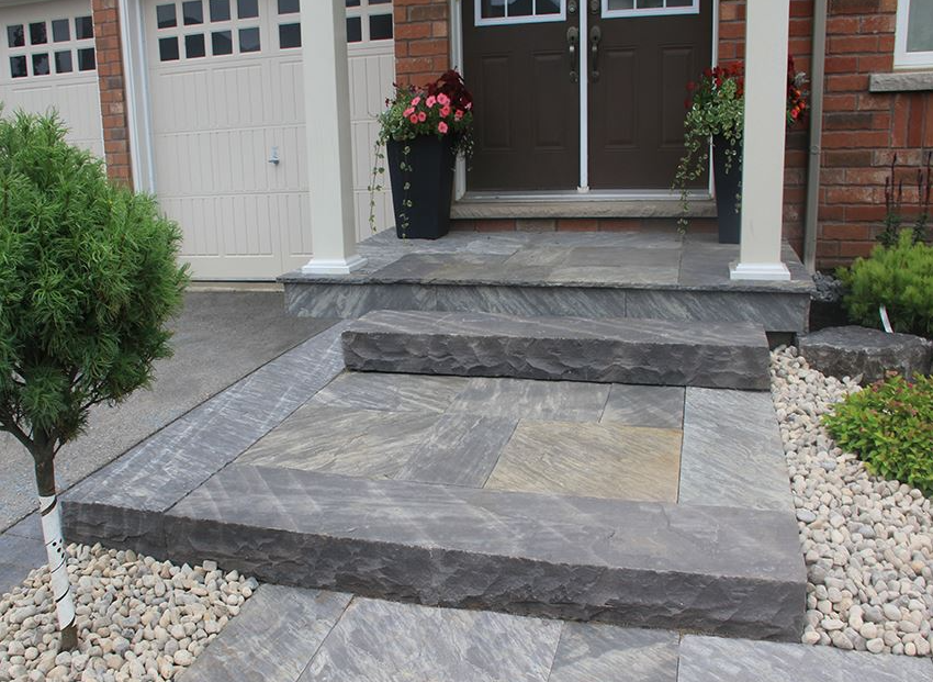 Banas Stones® Sandstone Steps - 6" Thick, 16" Depth - Ontario, Canada